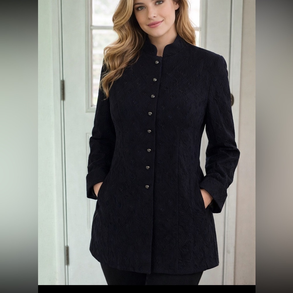LIKE NEW BEAUTIFUL LONG COLDWATER  CREEK LONG BLAZER JACKET SIZE 10